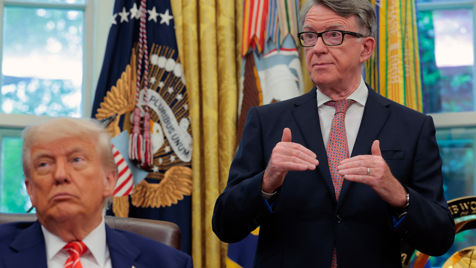 Lord Mandelson and Donald Trump