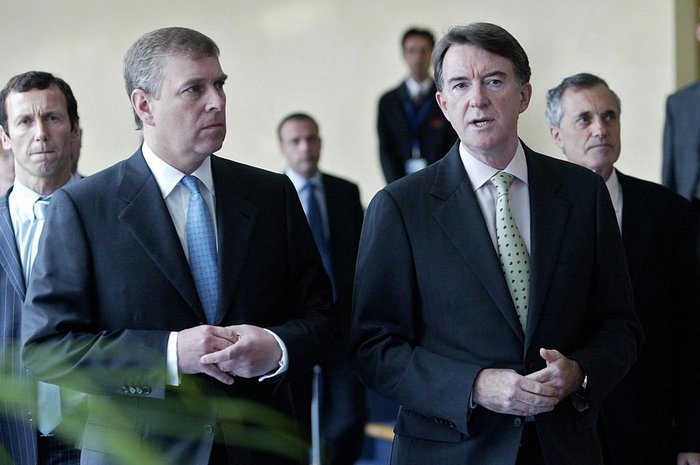 Lord Mandelson, Andrew Mountbatten-Windsor