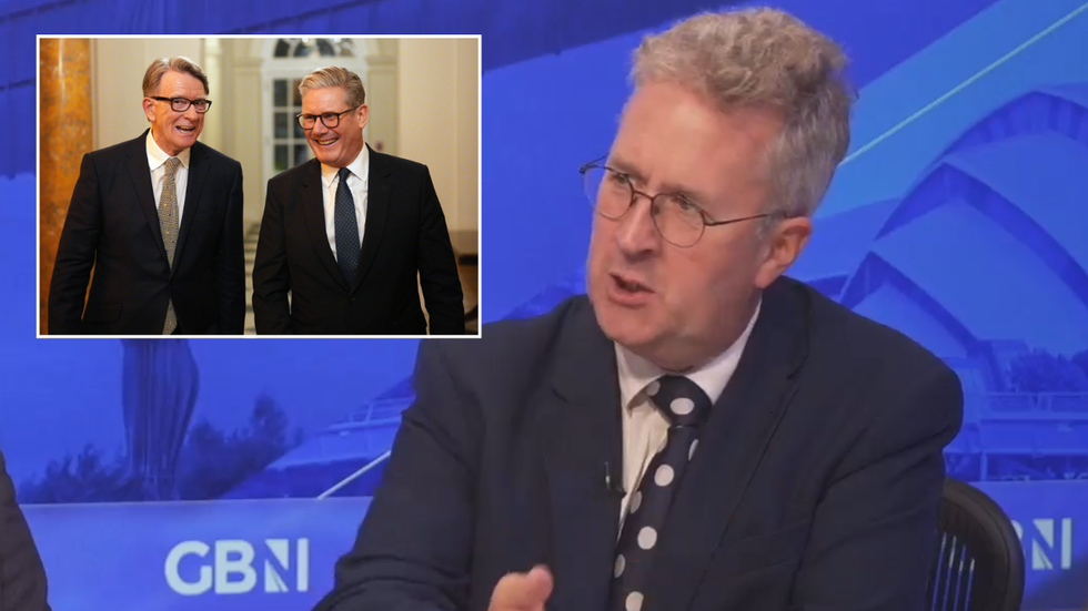 Lord Mandelson, Sir Keir Starmer and Christopher Hope