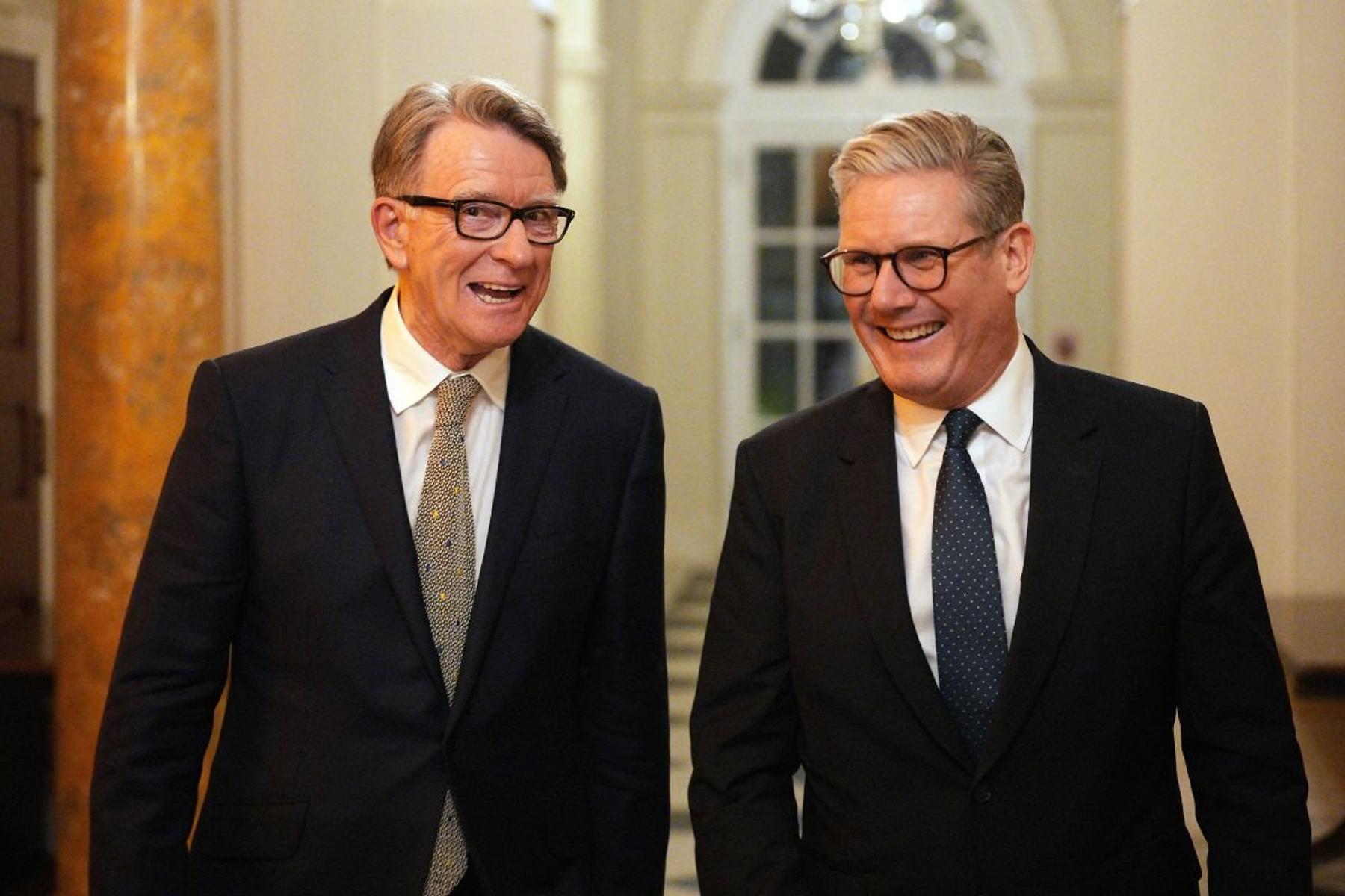 Lord Mandelson was sacked by Sir Keir Starmer last September