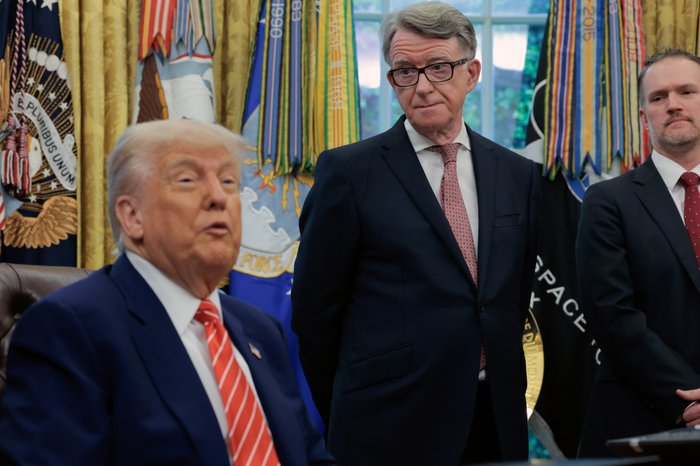 Lord Peter Mandelson, Donald Trump