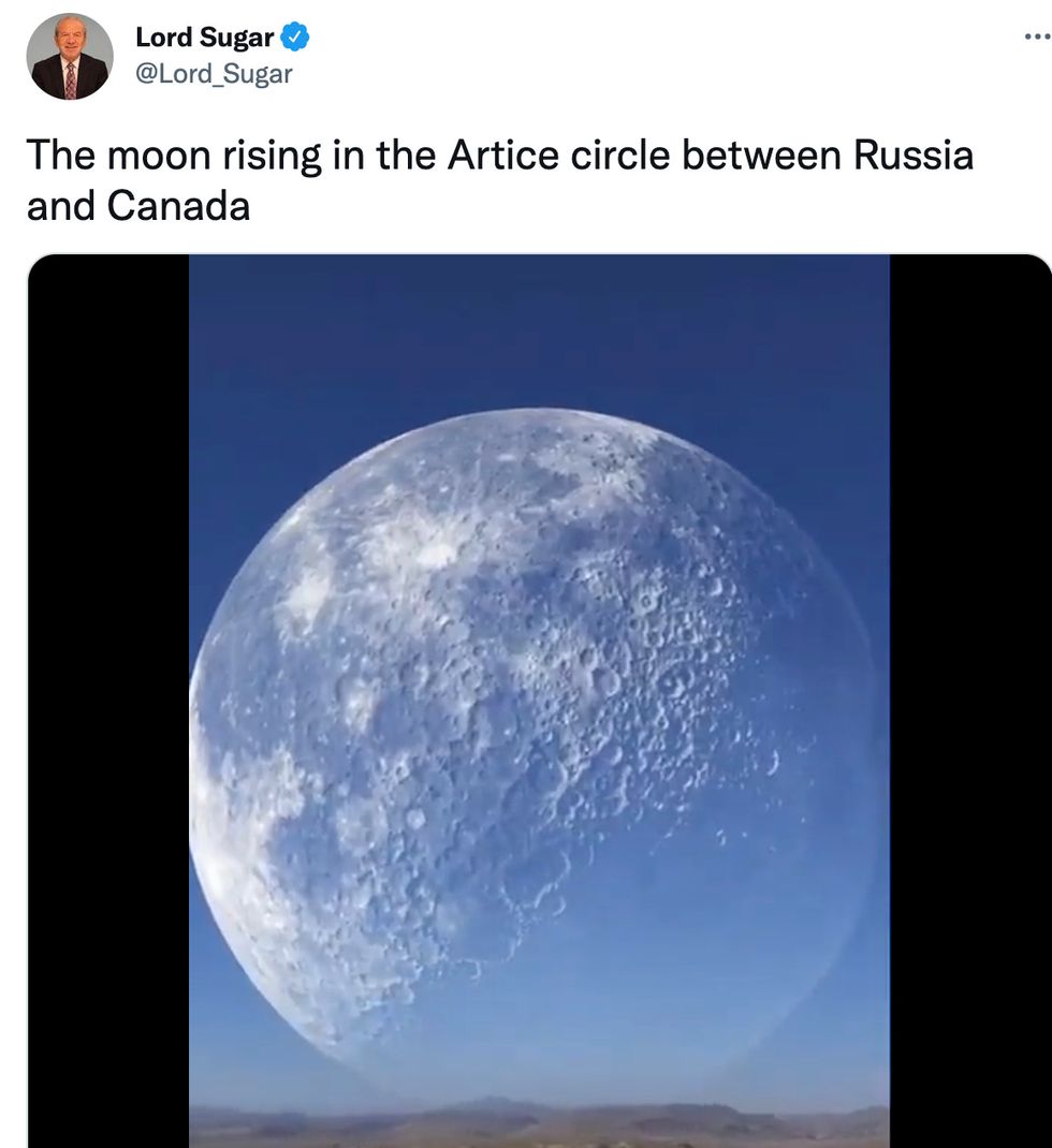 Lord Sugar's tweet
