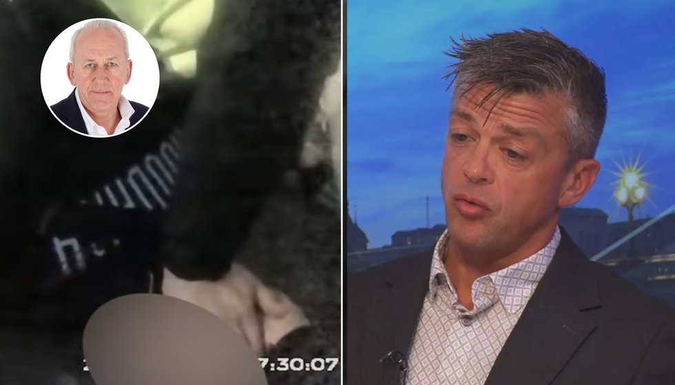 Lorne Castle arresting the 15-year-old (left), Lorne Castle (right)