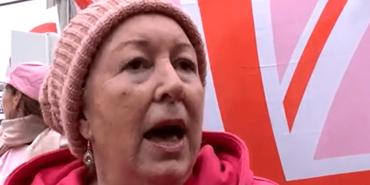 Migrant crisis: Pink Ladies protester blasts ‘unfettered men rocking up on Britain’s shores’ Migrant crisis: Pink Ladies protester blasts ‘unfettered men rocking up on Britain’s shores’
