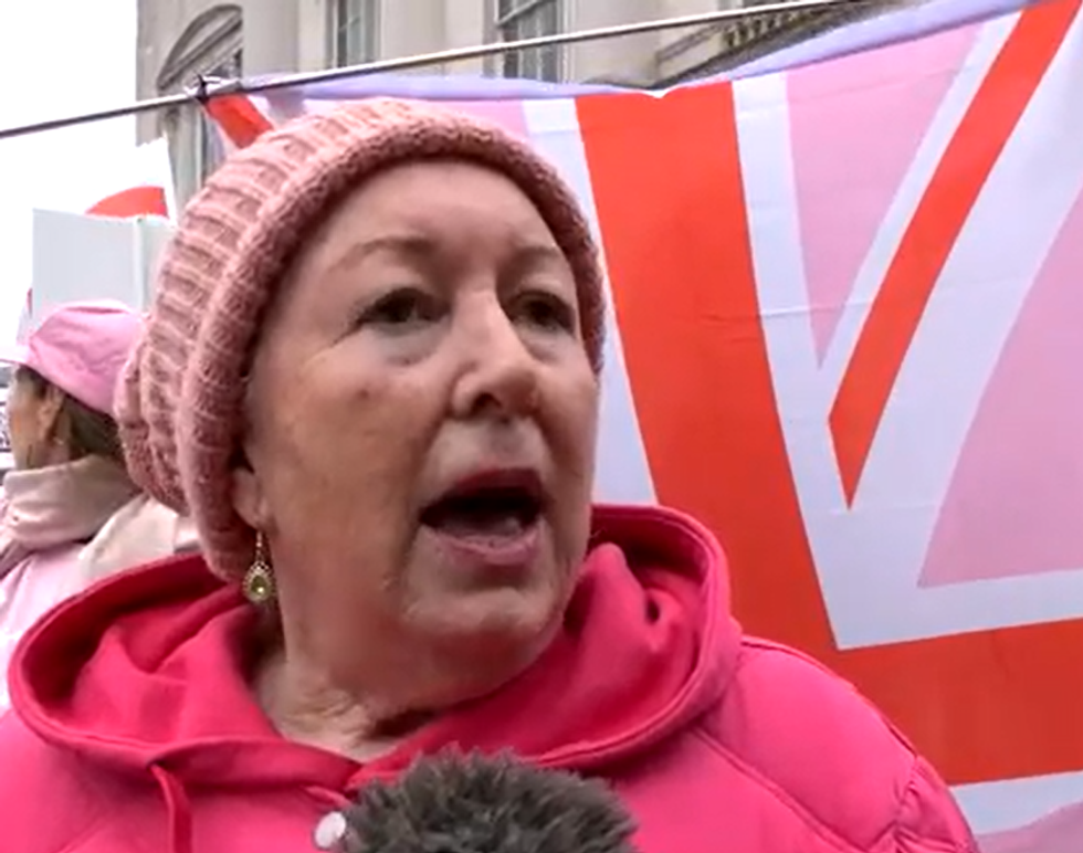 Lorraine was protesting in Chelmsford