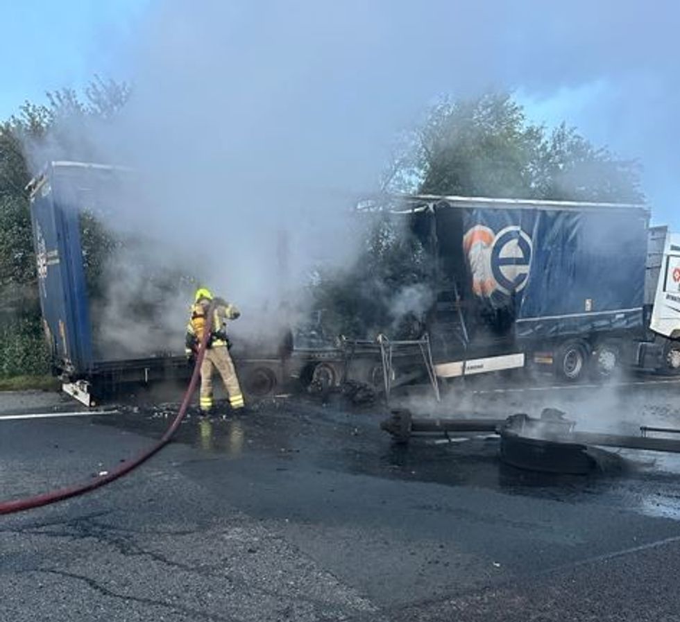 Lorry fire