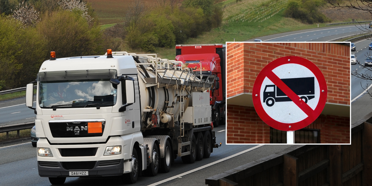 HGVs risk being banned from residential streets in major crackdown HGVs risk being banned from residential streets in major crackdown