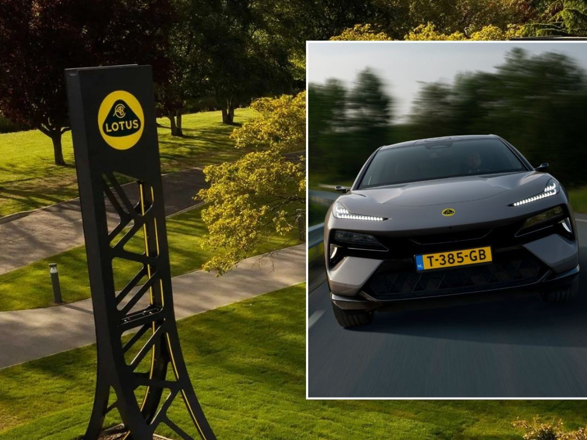 Lotus factory and a Lotus Eletre