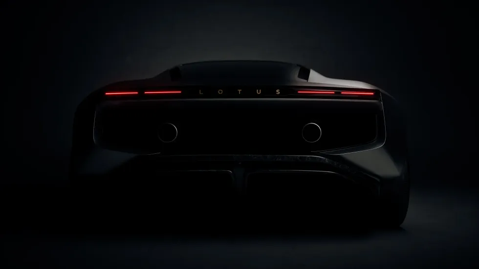 Lotus has teased its all-new hybrid-V8 supercar, which is set to launch in 2028