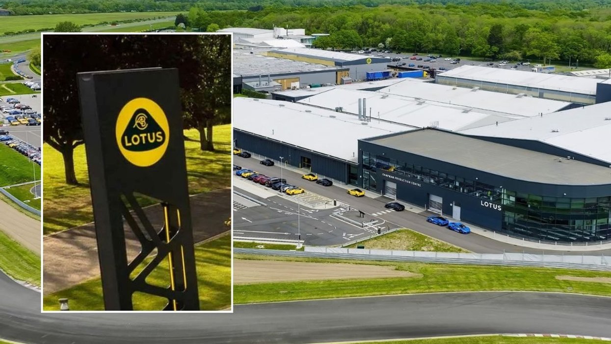 Lotus logo and the new Lotus Hethel Performance Hub