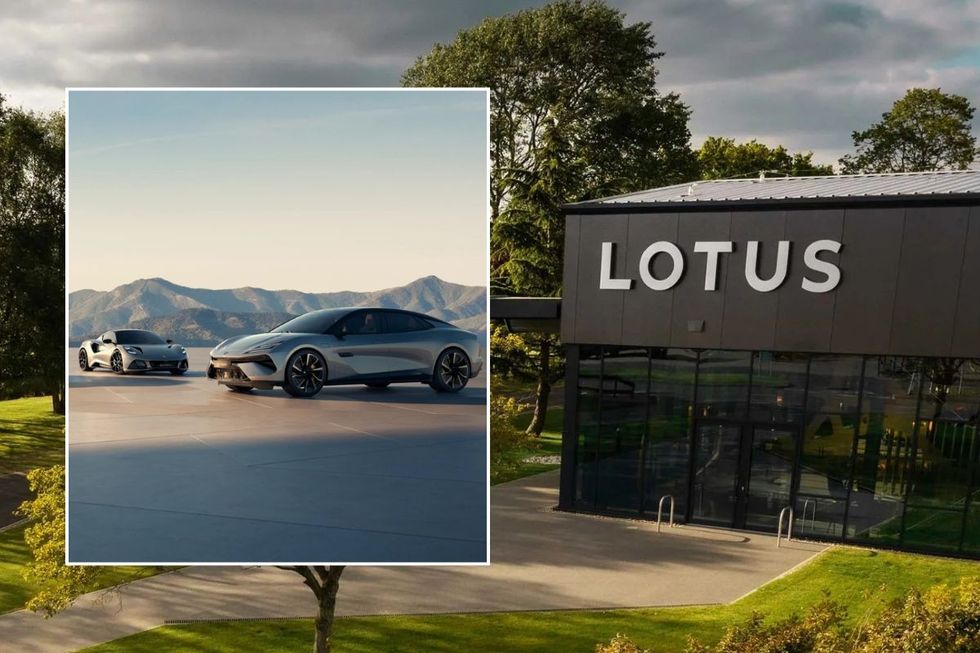Lotus model range and its HQ in Hethel