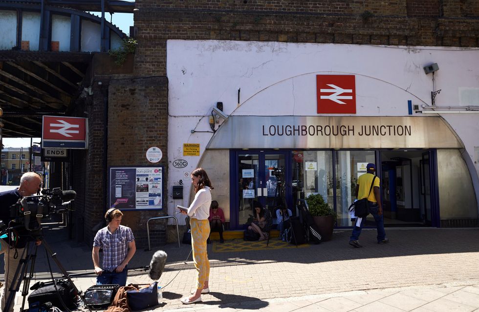 Loughborough Junction train station is pictured in south London