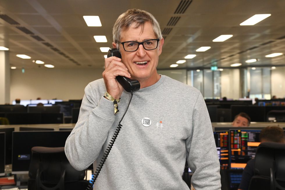 Louis Theroux attends the BGC Group Charity Day on behalf of Choose Love