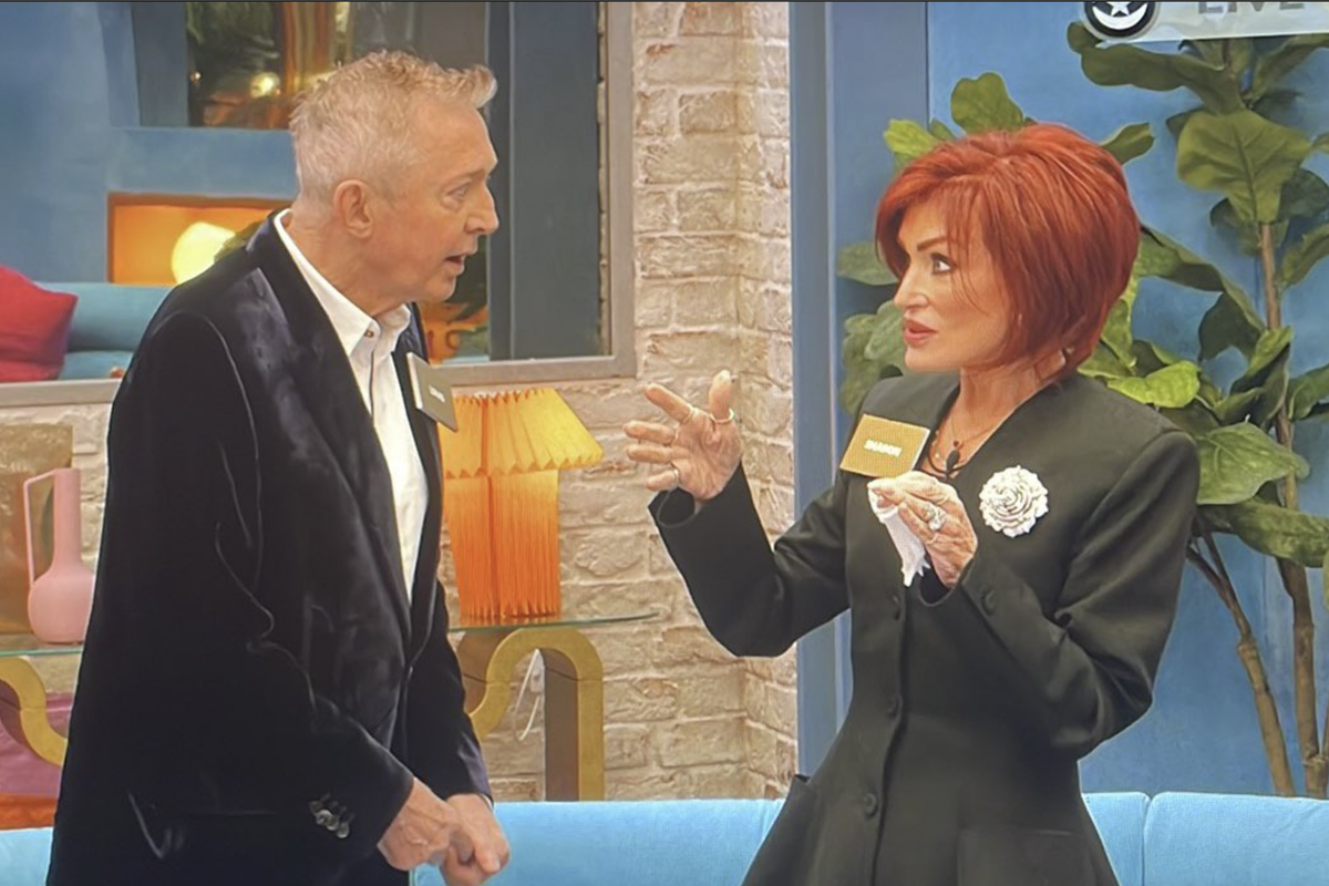 Louis Walsh and Sharon Osbourne