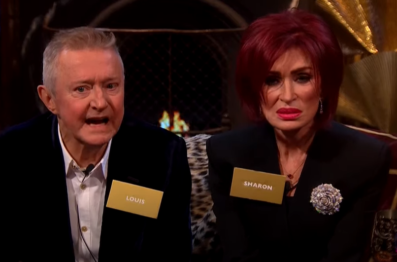 Louis Walsh and Sharon Osbourne