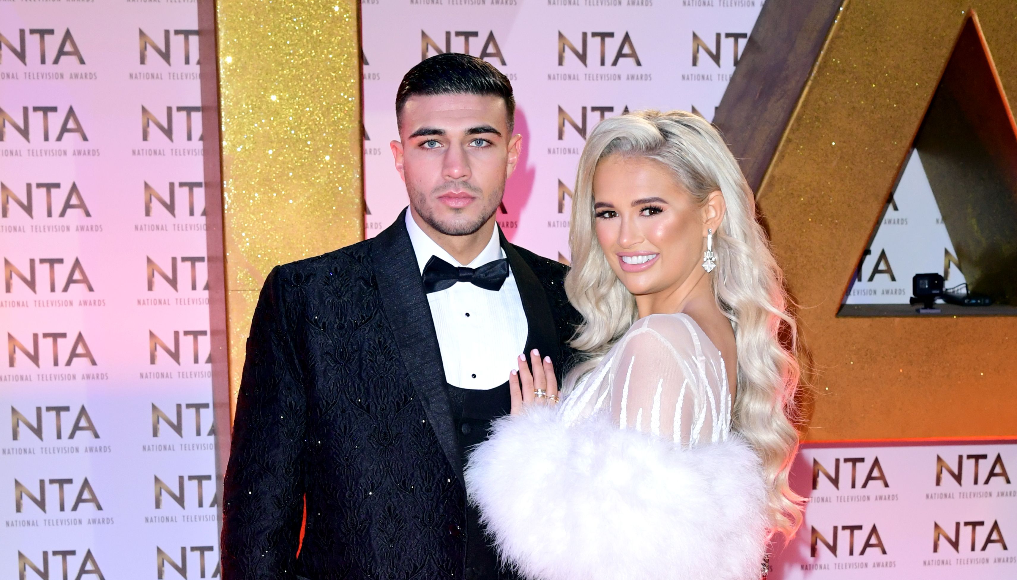 Love Island couple Tommy Fury (left) and Molly-Mae Hague during the National Television Awards at London's O2 Arena.