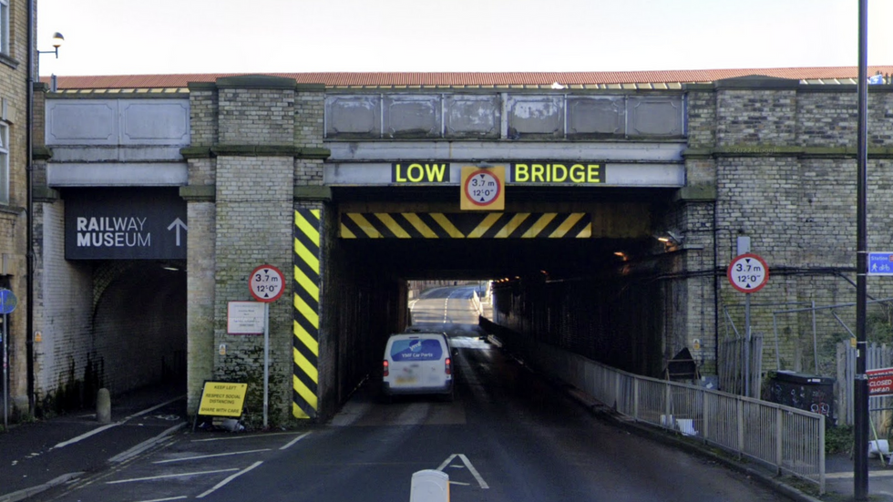 Low bridge over Leeman Road