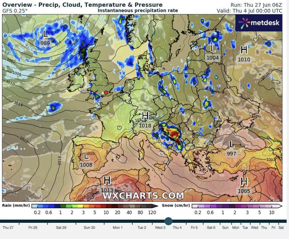 Low pressure from the Atlantic returns