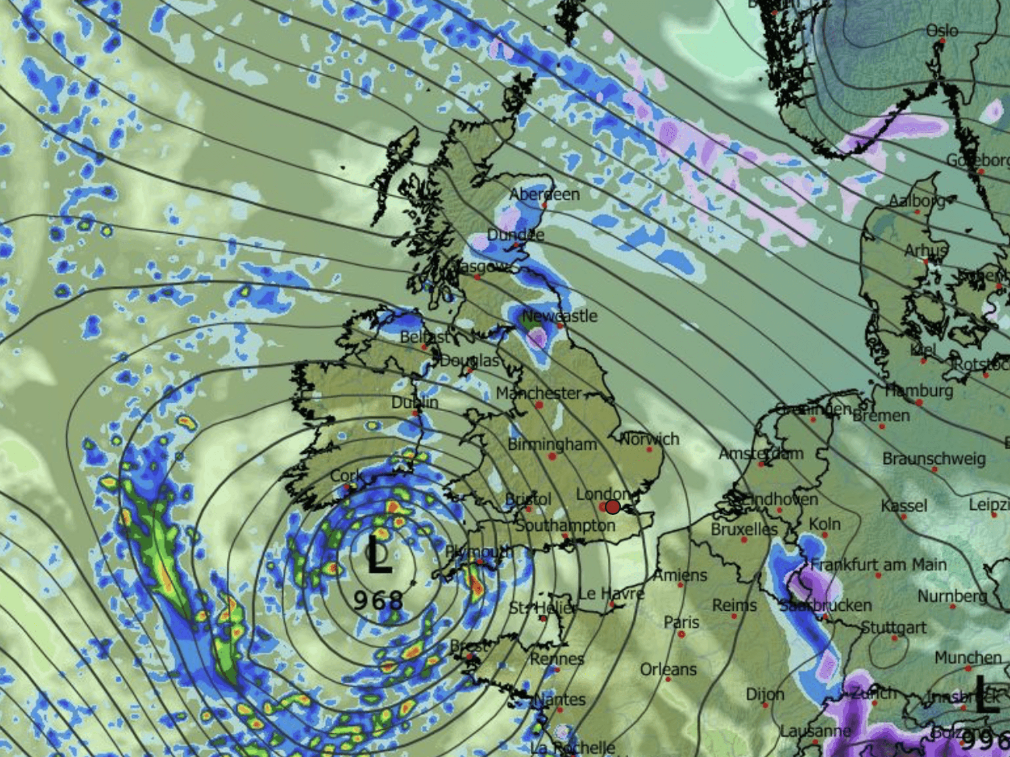Low pressure hovers off the west coast