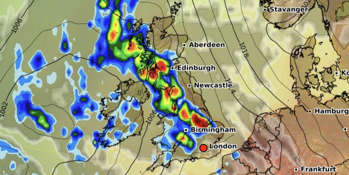 NextImg:UK weather: Britain to bake in 30C heat plume in just days following thunderstorm burst