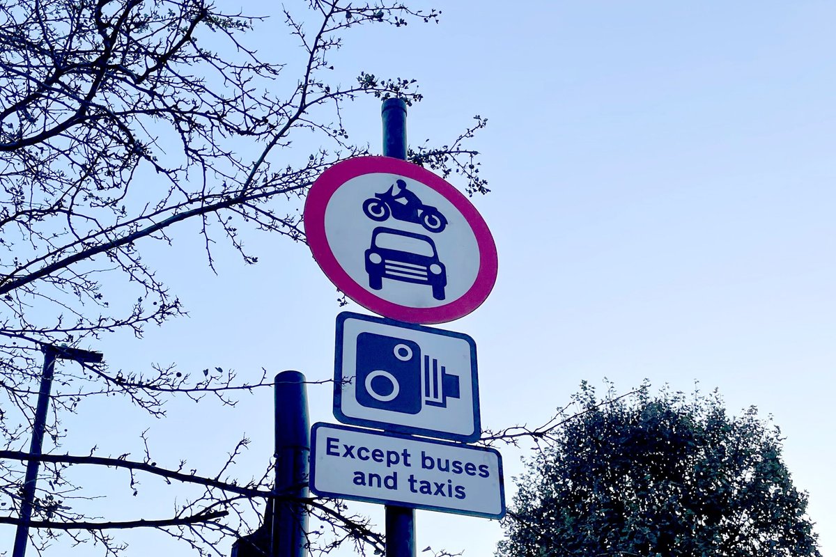 Low Traffic Neighbourhood sign in London