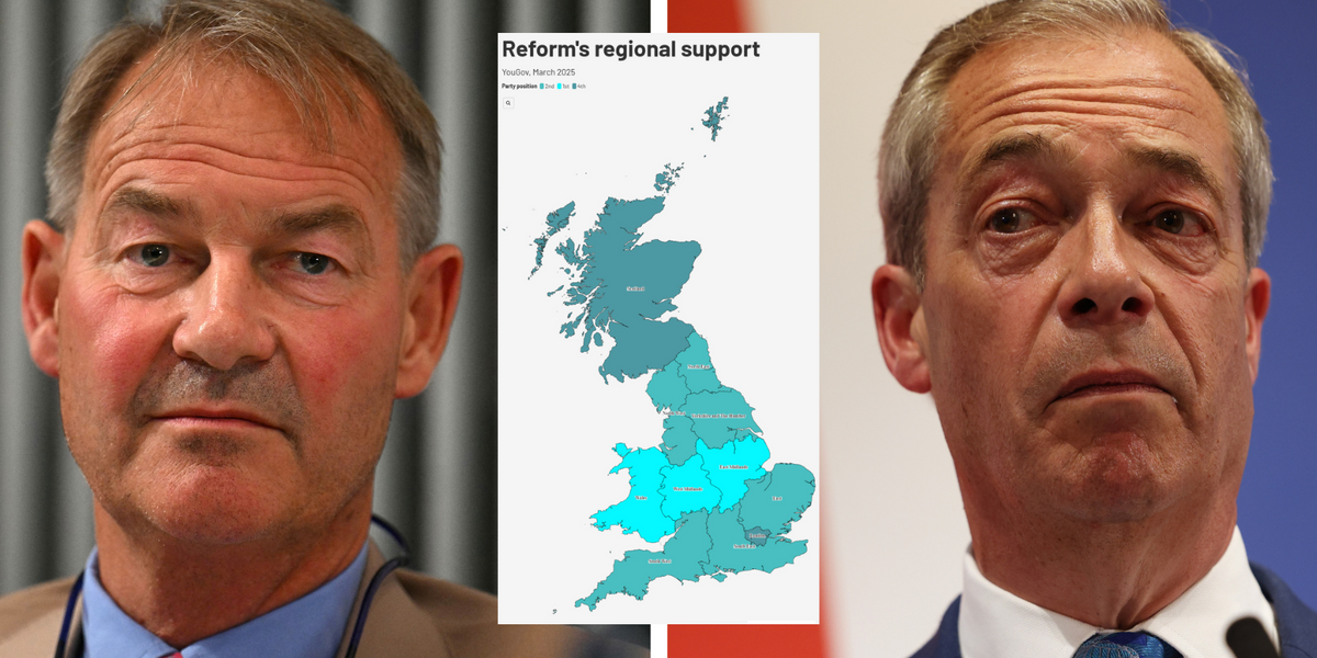 NextImg:Has Lowe scandal rocked Reform UK? Map shows support ‘holding firm’ as most popular regions REVEALED