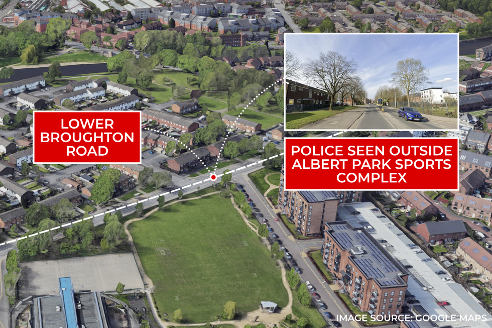 Lower Broughton Road, Salford map