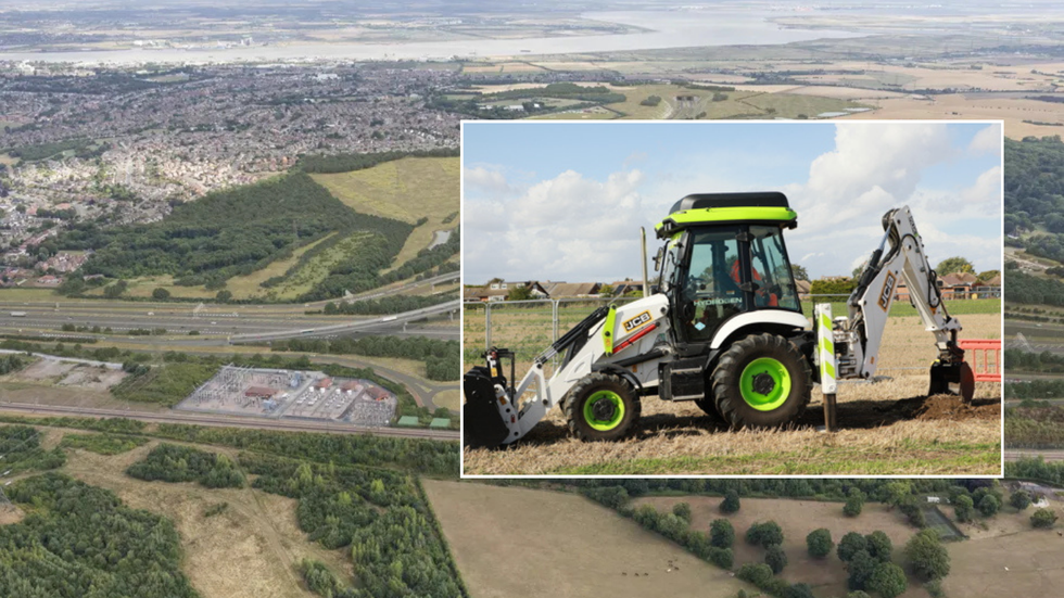 Lower Thames Crossing and tractor