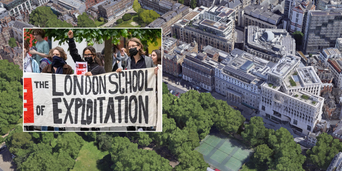 NextImg:Pro-Palestine students lose first stage of legal battle after setting up encampment inside LSE university building