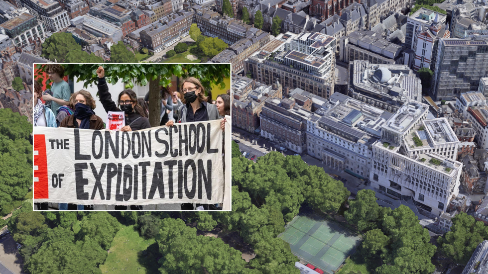 LSE protesters/Marshall Building