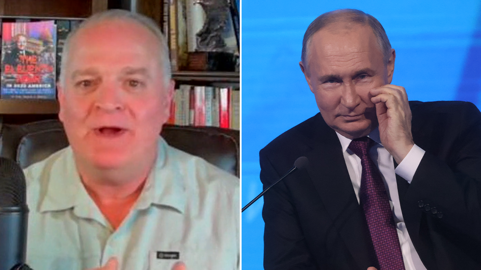 Lt Daniel Davis and Vladimir Putin