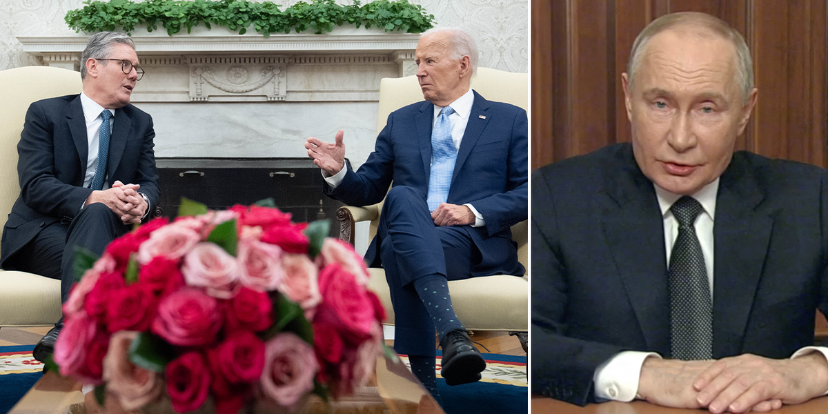 NextImg:Russia: Biden and Starmer told ‘stop going up the ladder’ as Putin issues direct threat