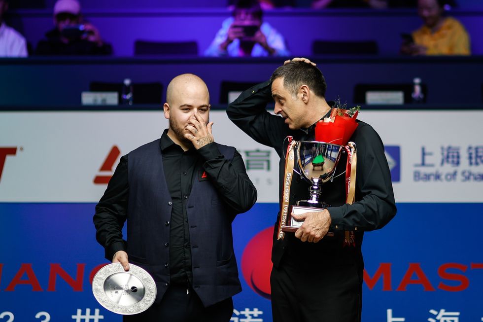 Luca Brecel and Ronnie O'Sullivan
