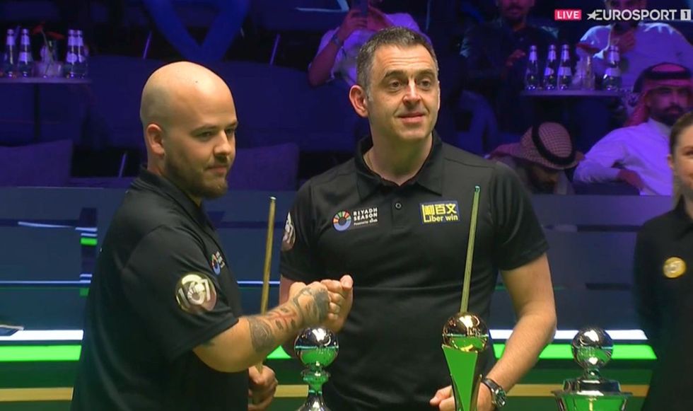 Luca Brecel and Ronnie O'Sullivan