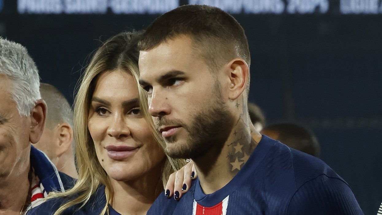 Lucas Hernandez and his partner Victoria Triay