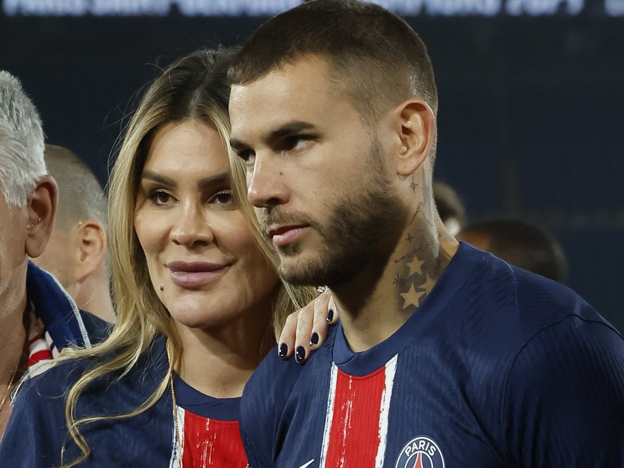 Lucas Hernandez and his partner Victoria Triay