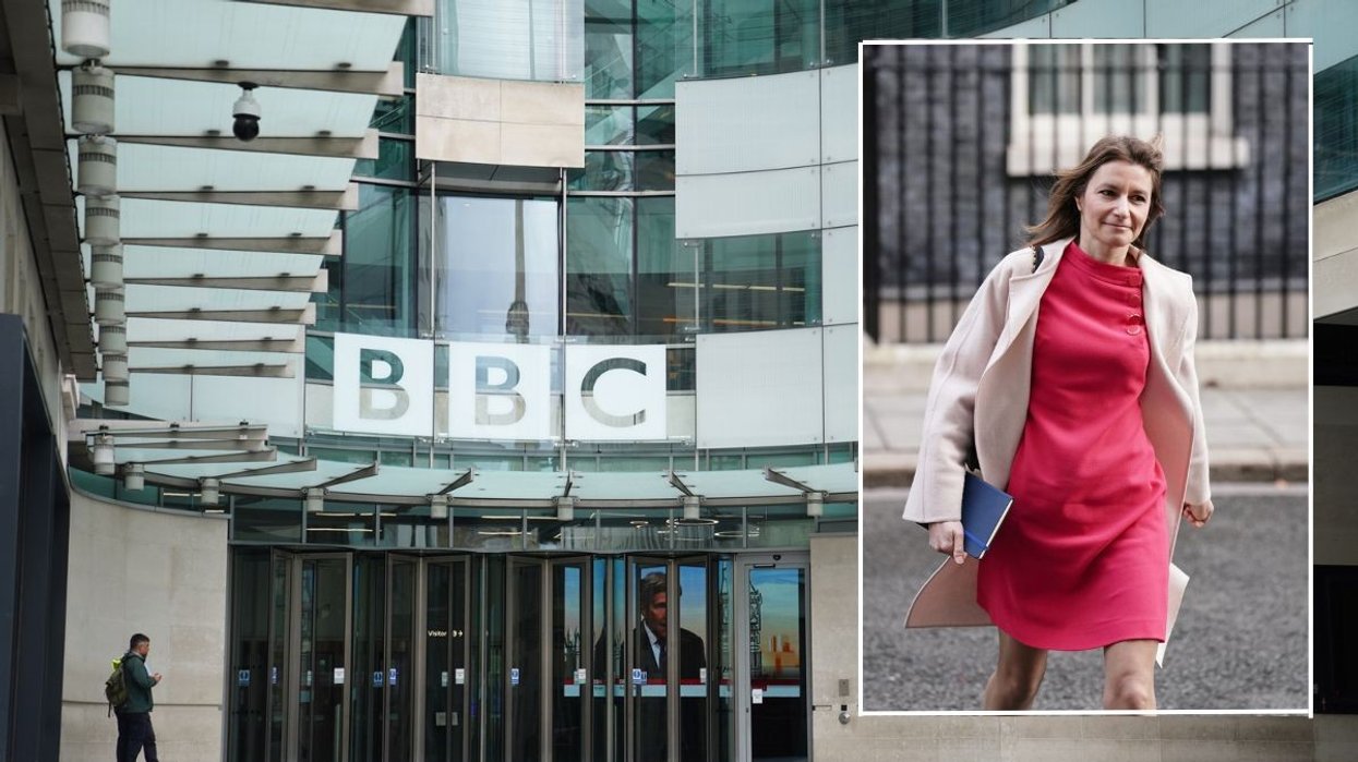 Lucy Frazer (right) met with BBC boss Tim Davie