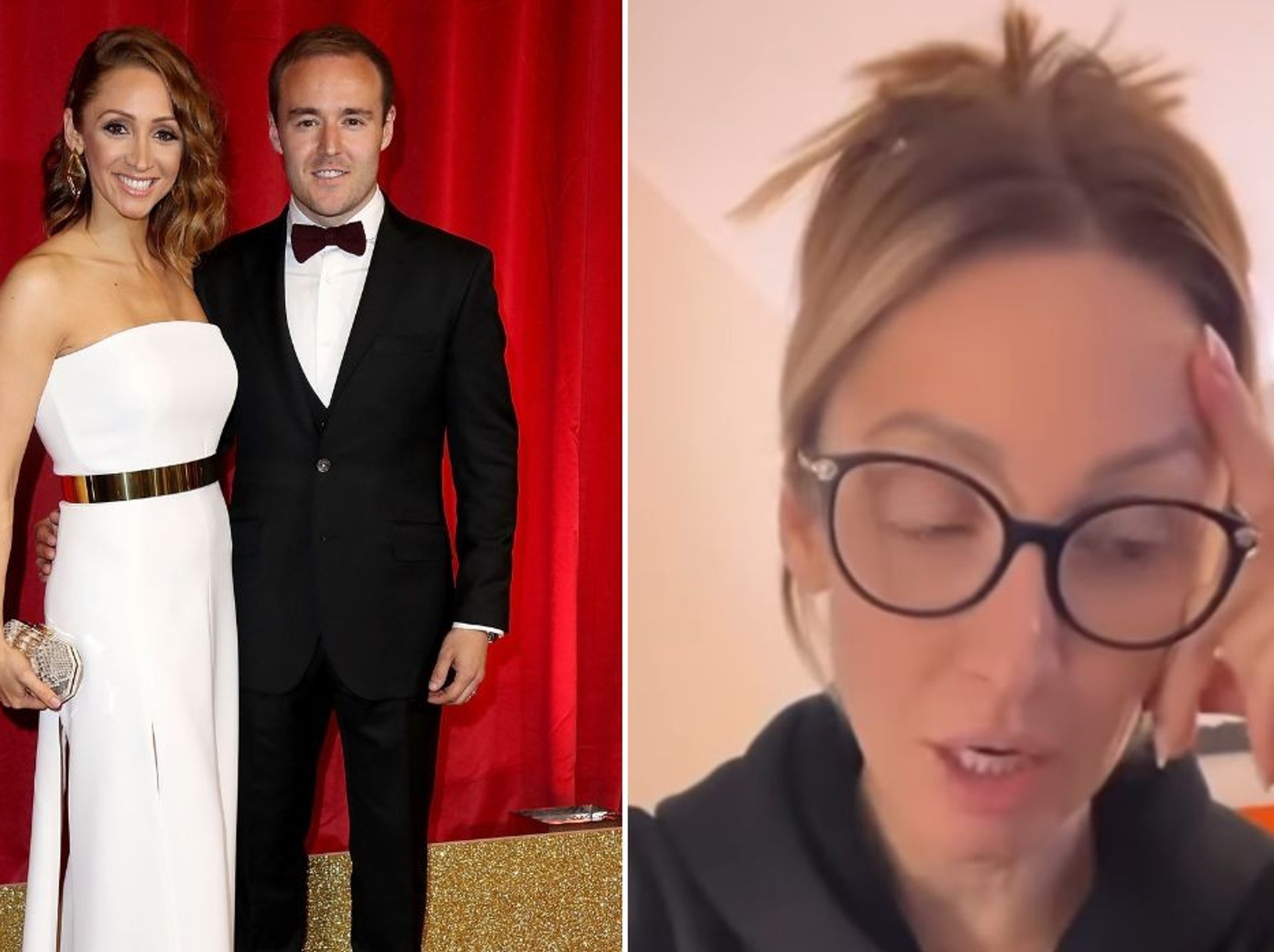 Lucy-Jo Hudson and Alan Halsall