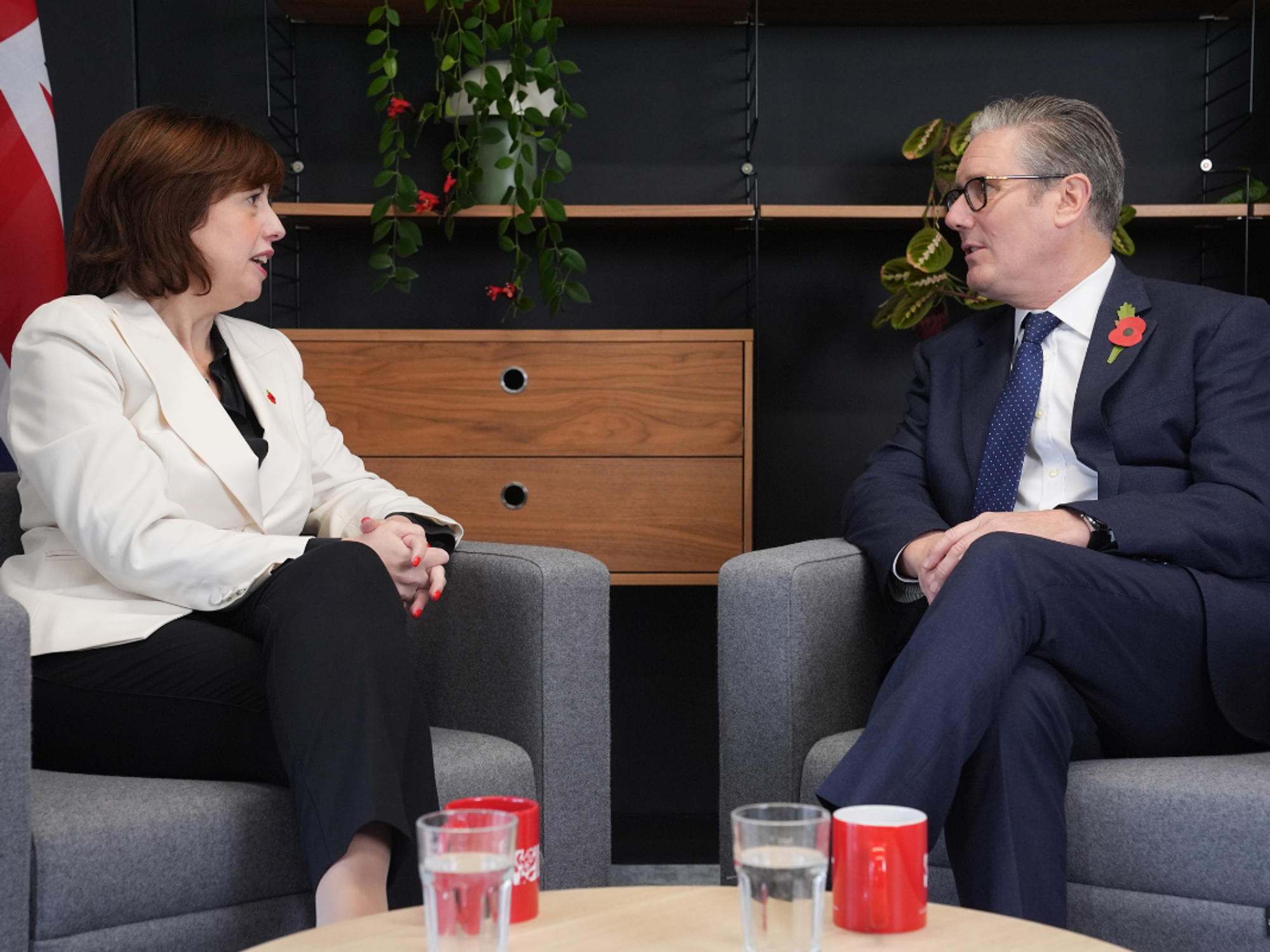 Lucy Powell and Keir Starmer