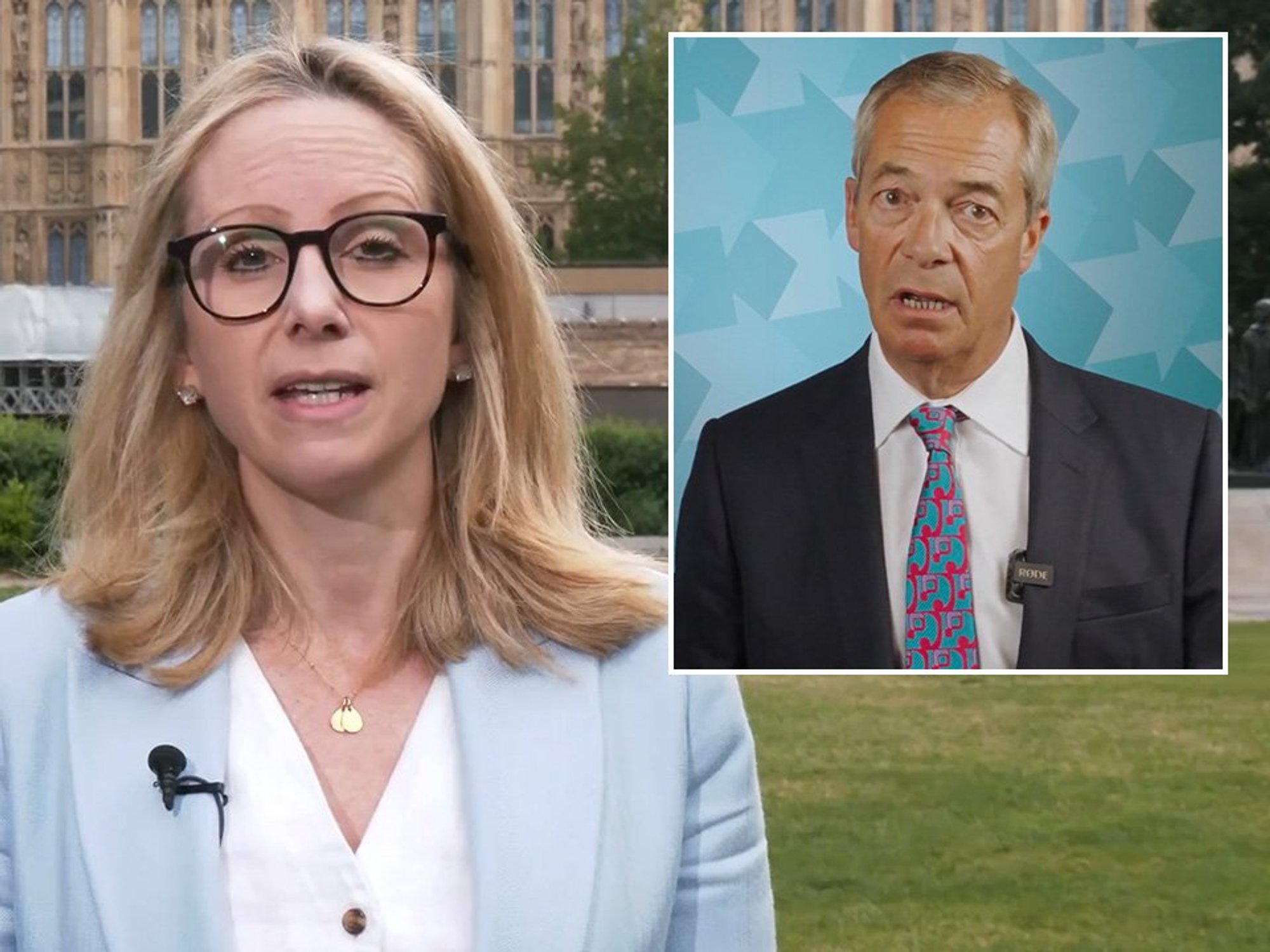 Lucy Rigby, Nigel Farage