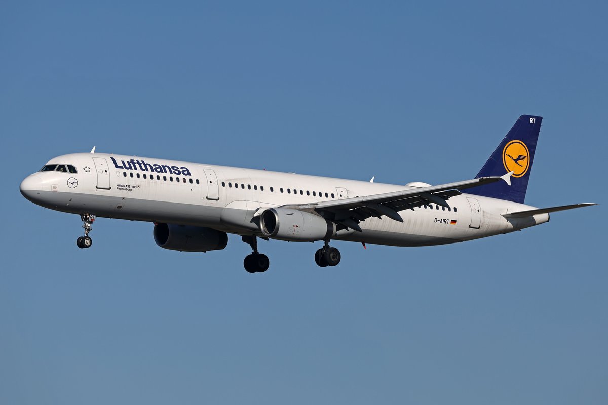Lufthansa plane in flight