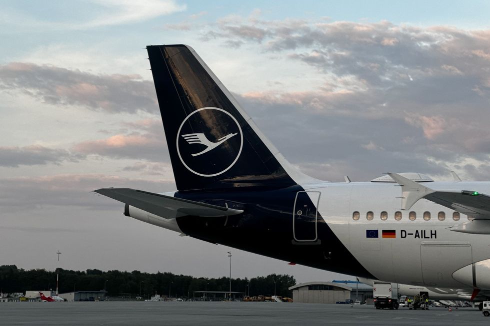 Lufthansa plane on tarmac