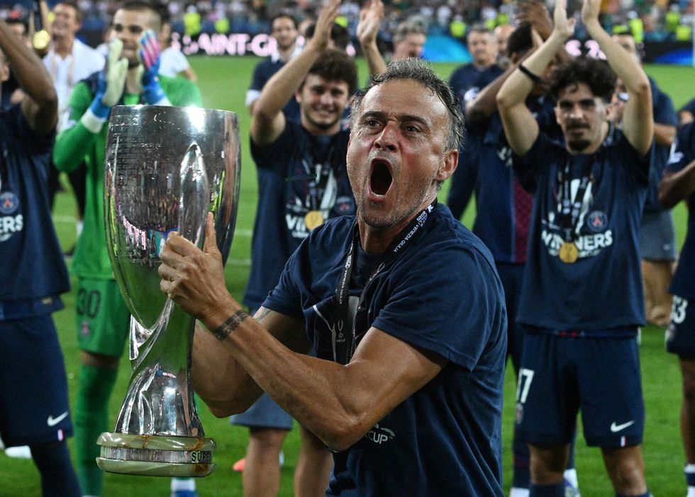 Luis Enrique PSG Tottenham