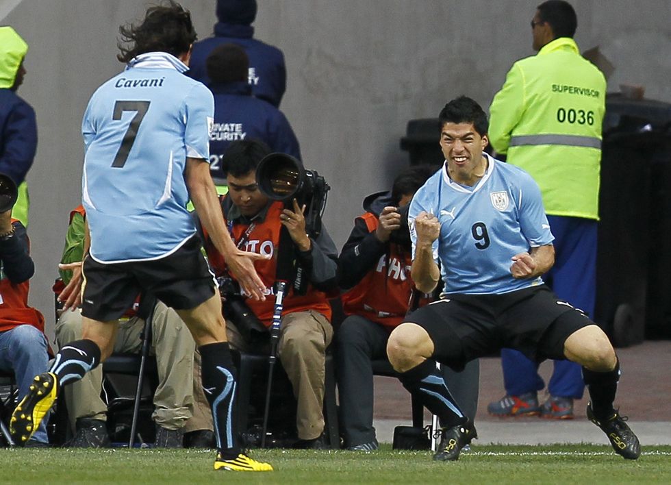 Luis Suarez is Uruguay's all-time leading goalscorer but won't be involved in this summer's World Cup