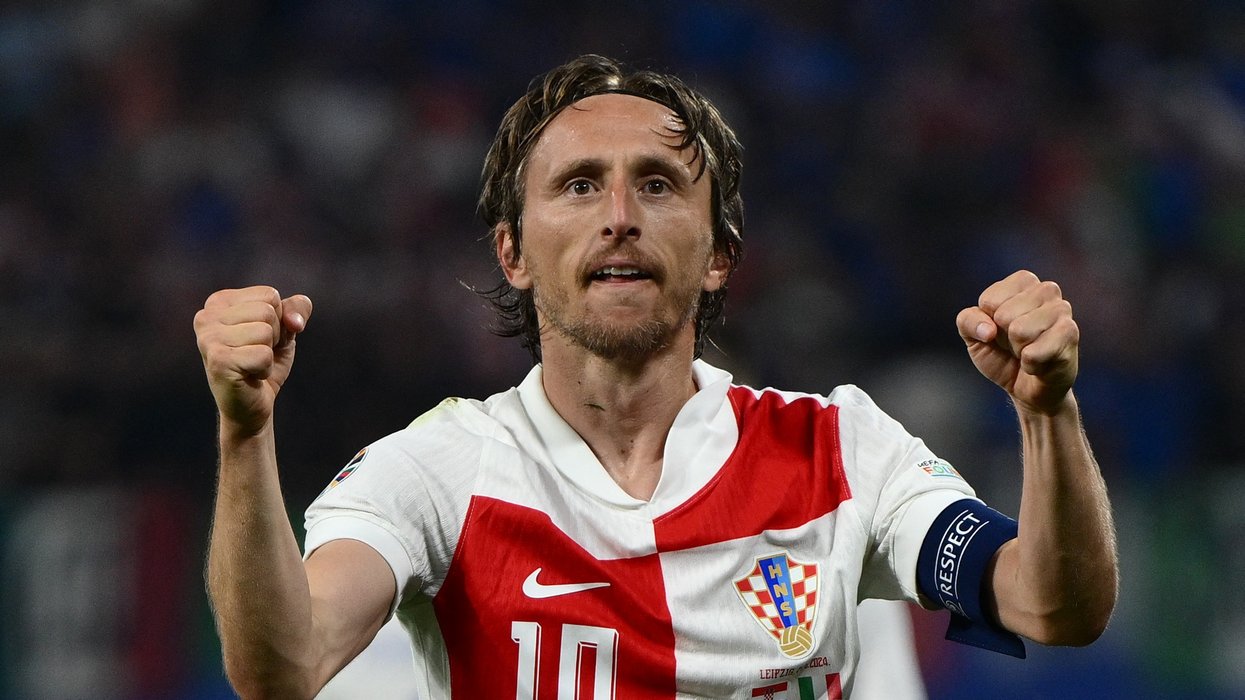 Luka Modric gave Croatia the lead against Italy