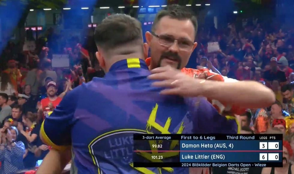 Luke Littler and Damon Heta