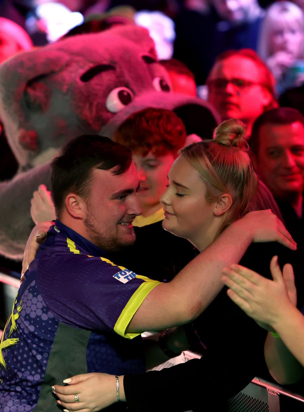 Luke Littler and Eloise Milburn