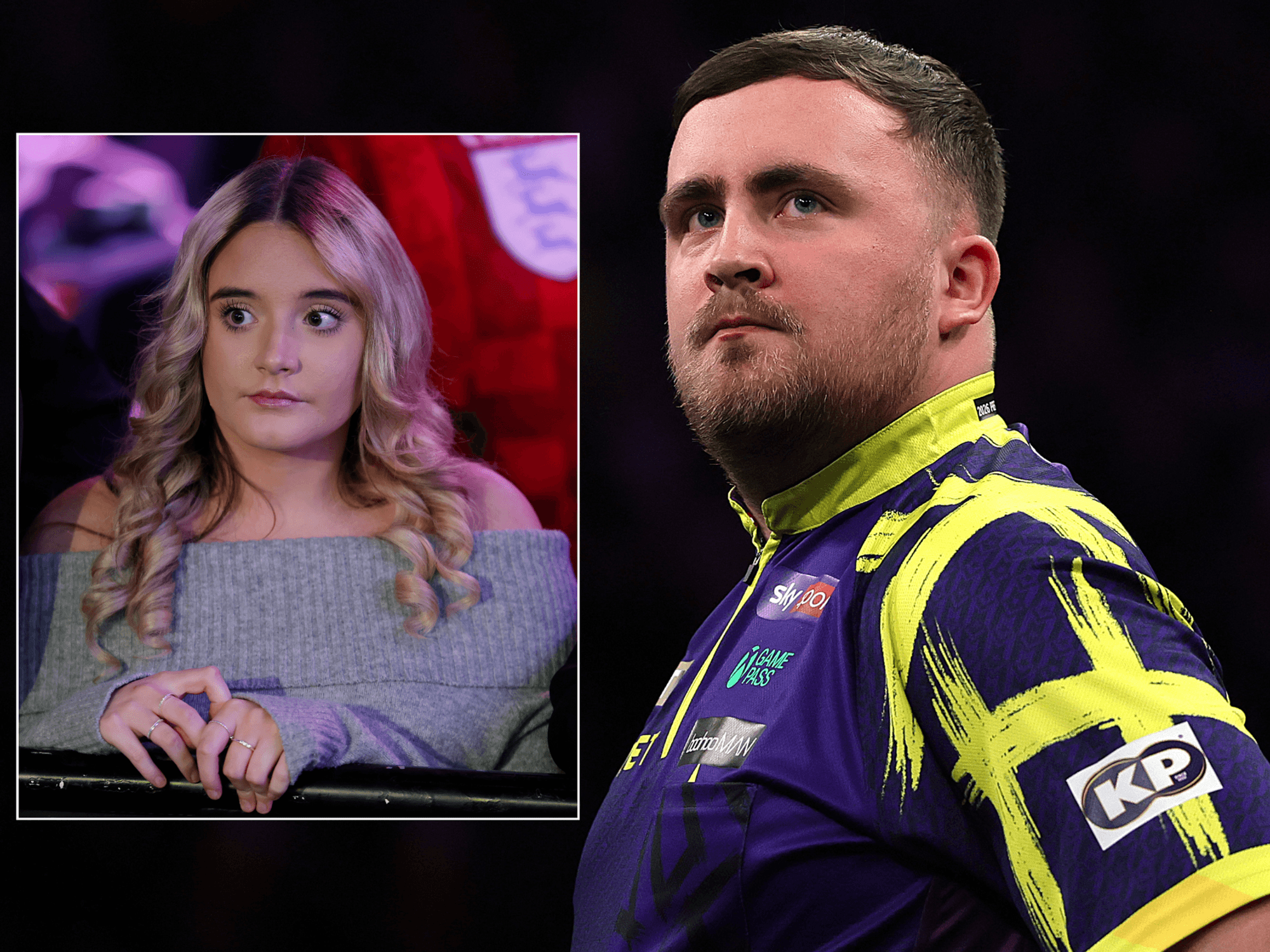 Luke Littler and Faith Millar