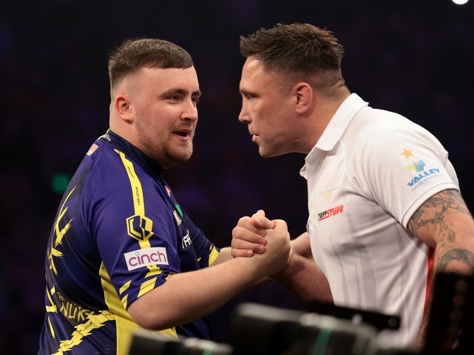 Luke Littler and Gerwyn Price