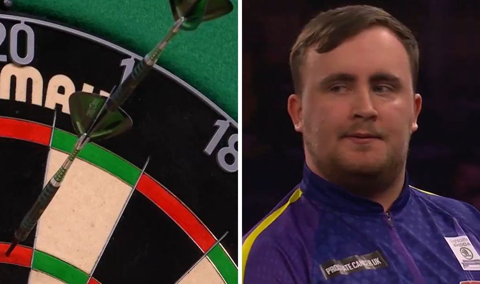 Luke Littler couldn't believe his eyes